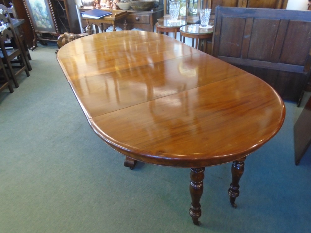 Large Mahogany Extending Centre Pedestal Dining Table View IX