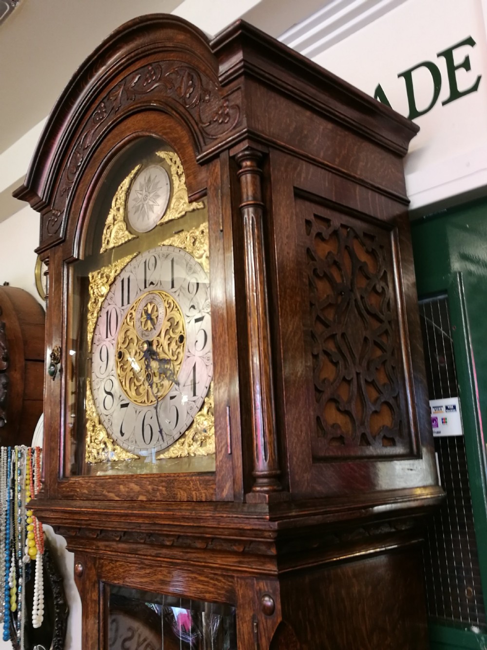 Superb Oak Longcase  Clock View IV