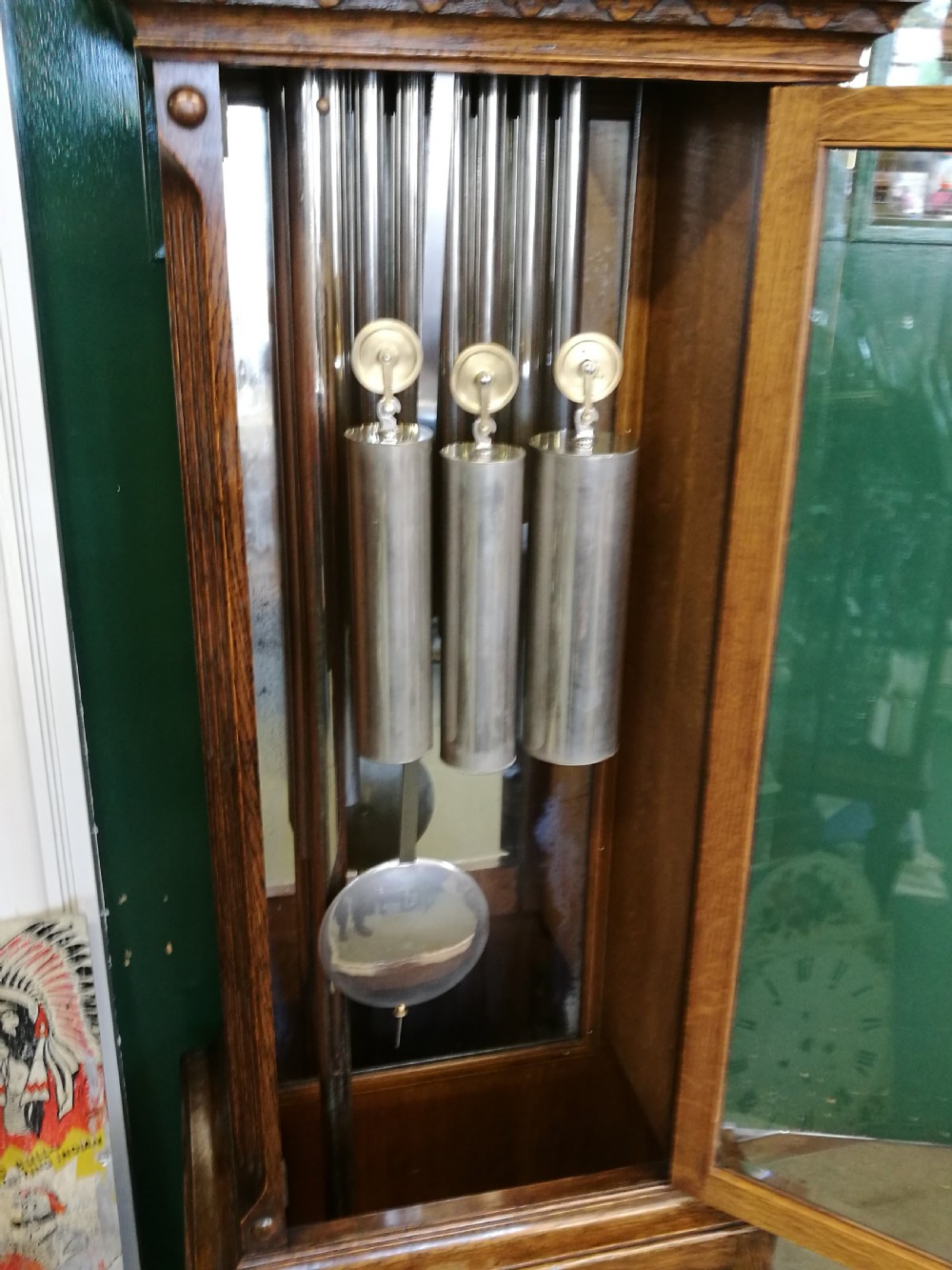 Superb Oak Longcase  Clock View V