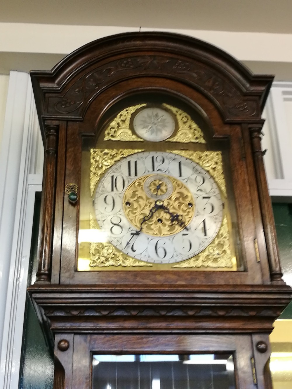 Superb Oak Longcase  Clock View VII