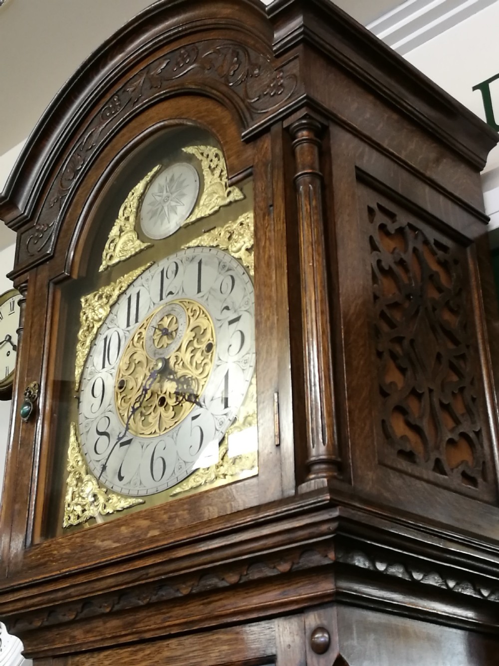 Superb Oak Longcase  Clock View VIII
