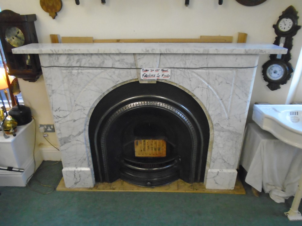 Superb Victorian Marble Fireplace 