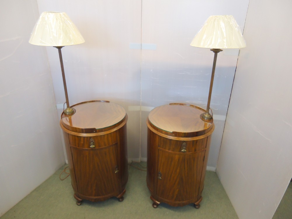 Pair Of Cylinder Lamp Tables View VIII