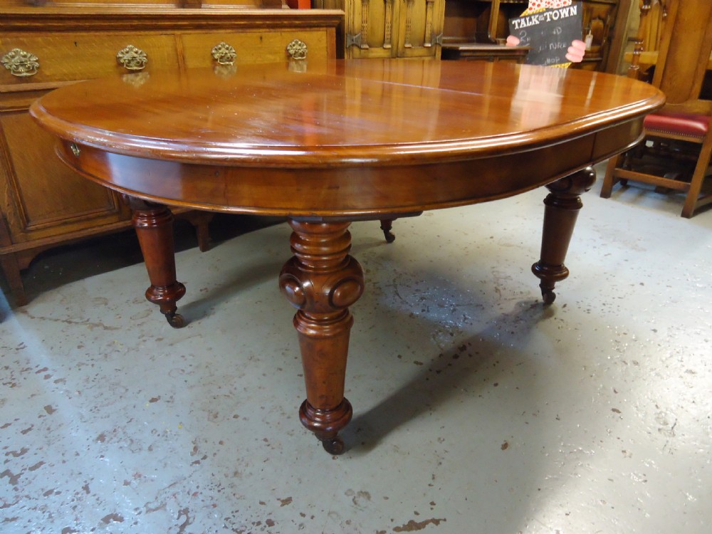 Large Mahogany Wind Out Table View VII