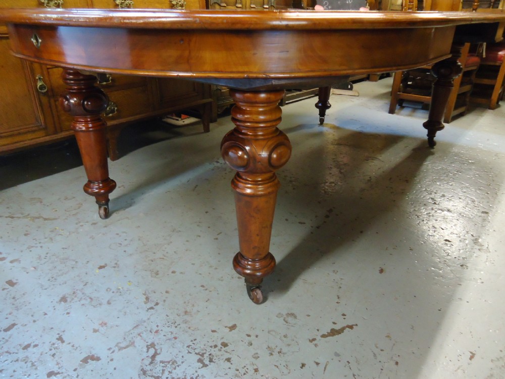 Large Mahogany Wind Out Table View IX