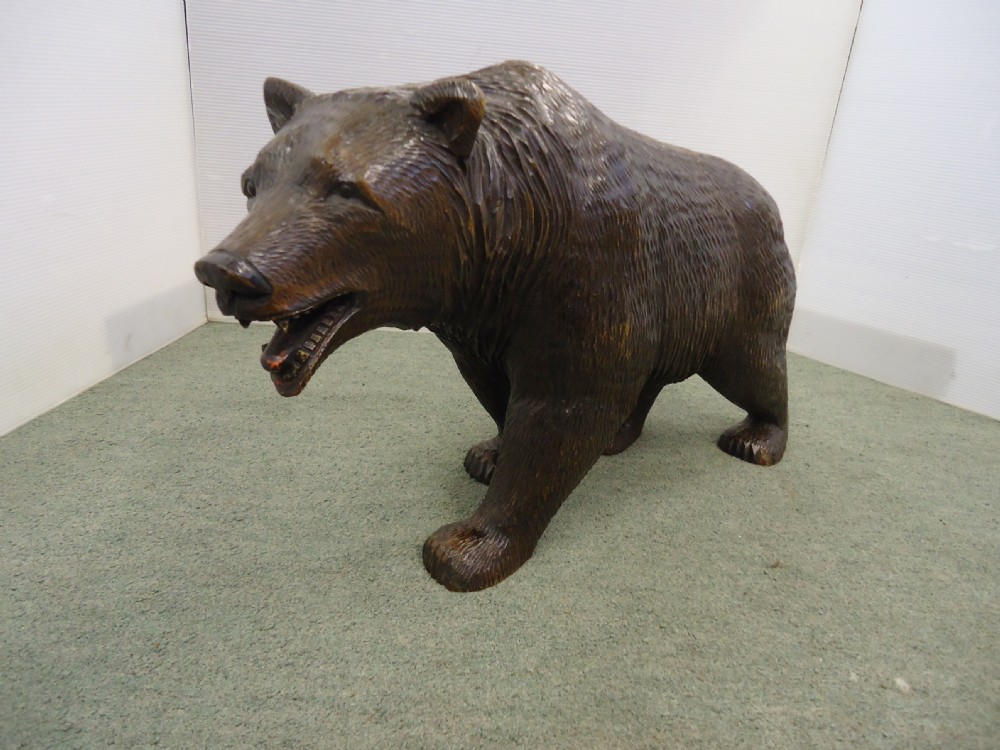 Large Black Forest Strolling Bear