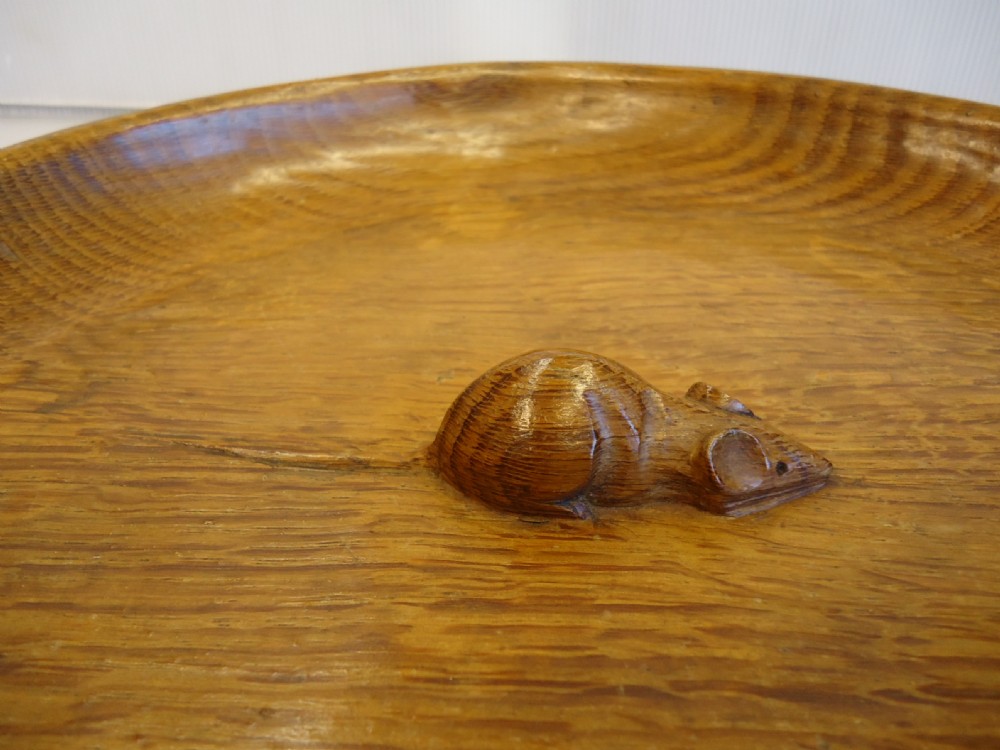 Vintage Robert ' Mouseman' Thompson Large Bowl View III