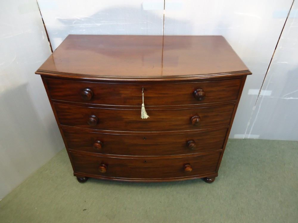 Mahogany Bow Front Chest Of Drawers View VIII