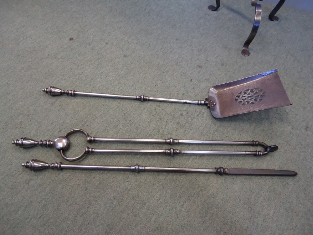 Tall Fire Irons On Stand View IV