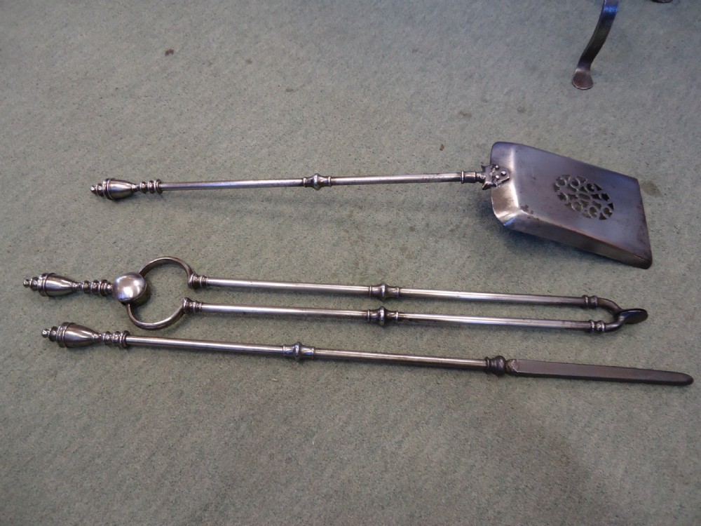 Tall Fire Irons On Stand View V