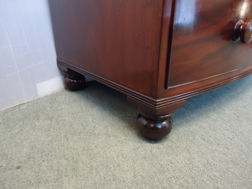 Mahogany Bow Front Chest Of Drawers View VI