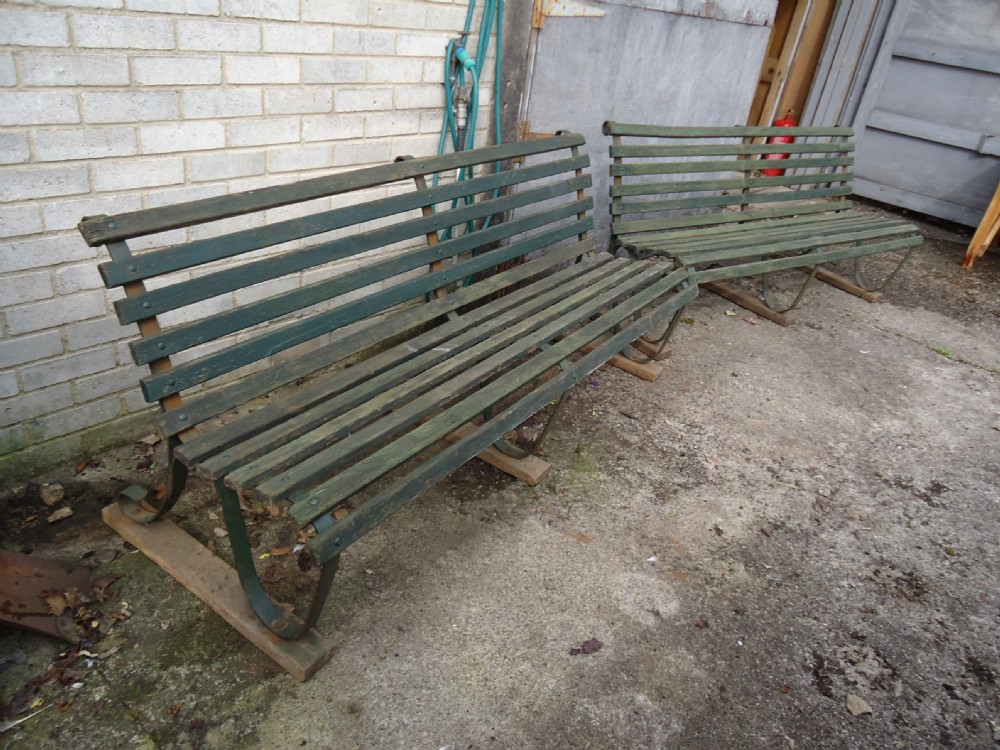 Pair Of Original Steamer Benches