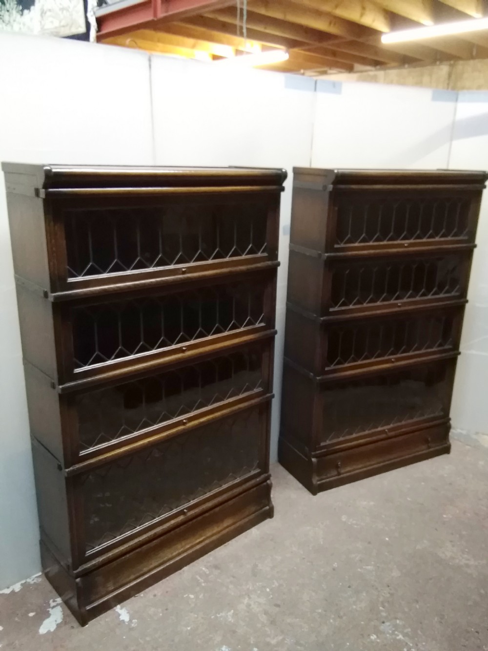 Pair Of Oak Wernick Bookcases 