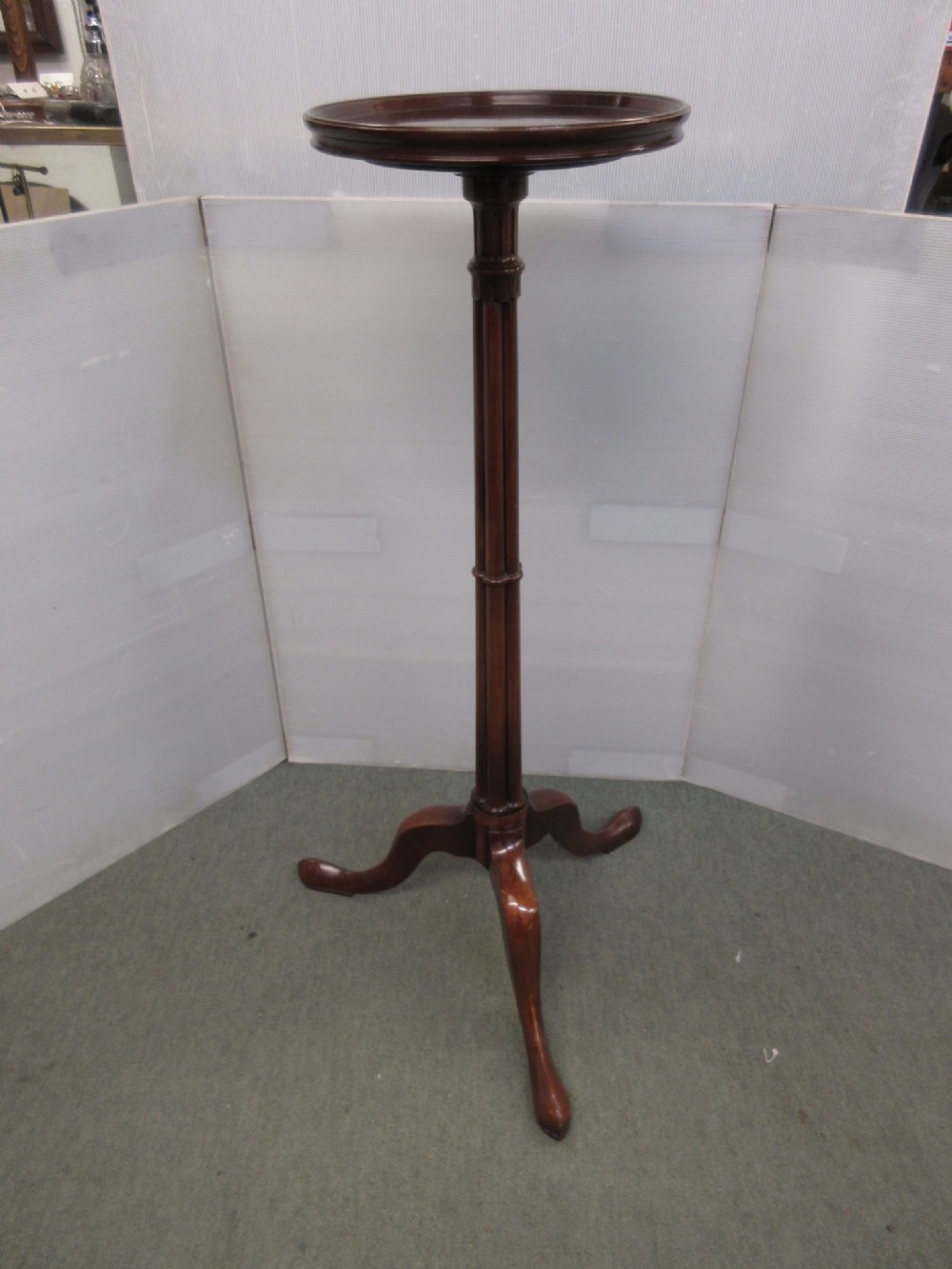 Mahogany Torchere 