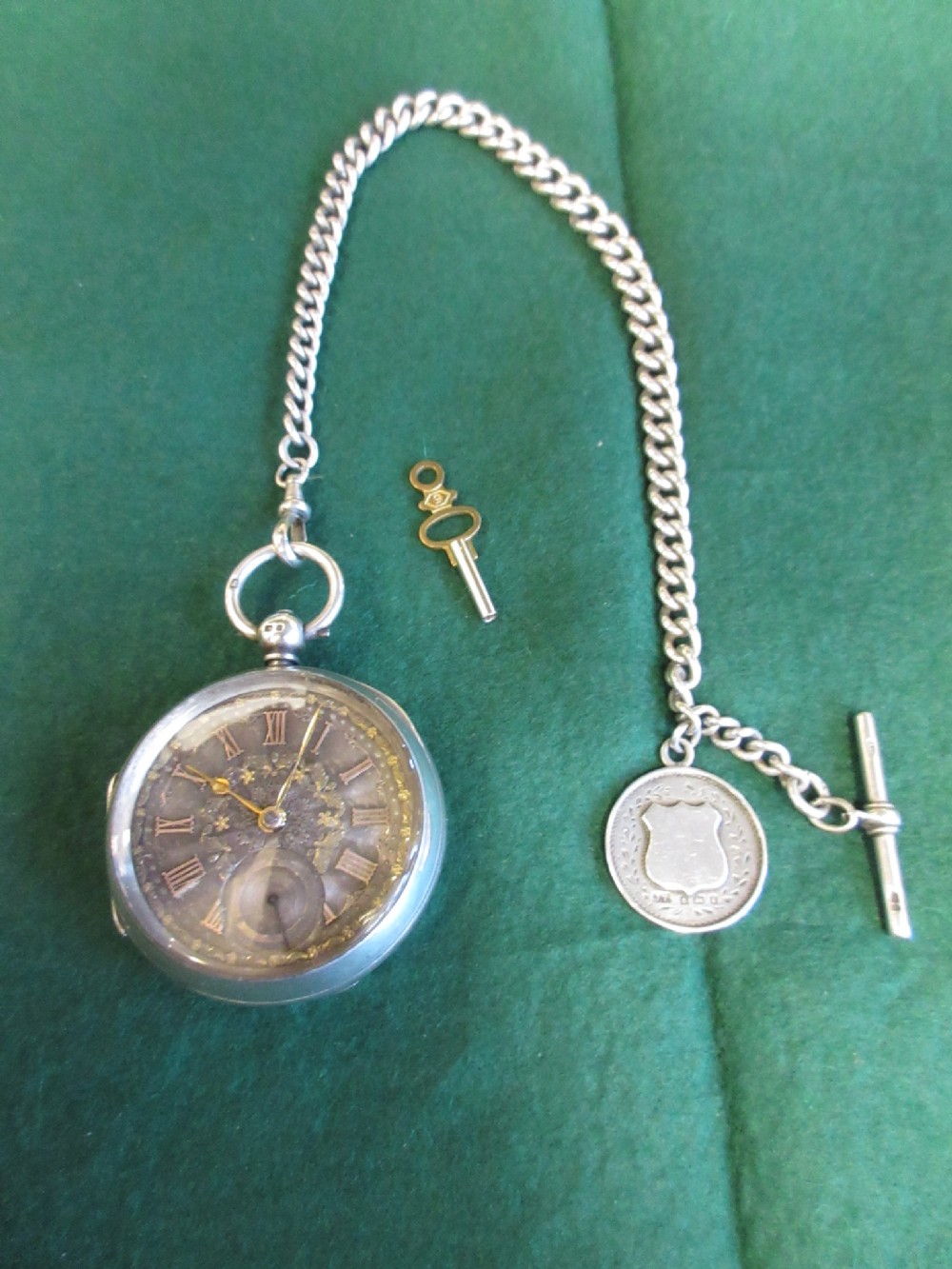 Silver Fusee Pocket Watch 