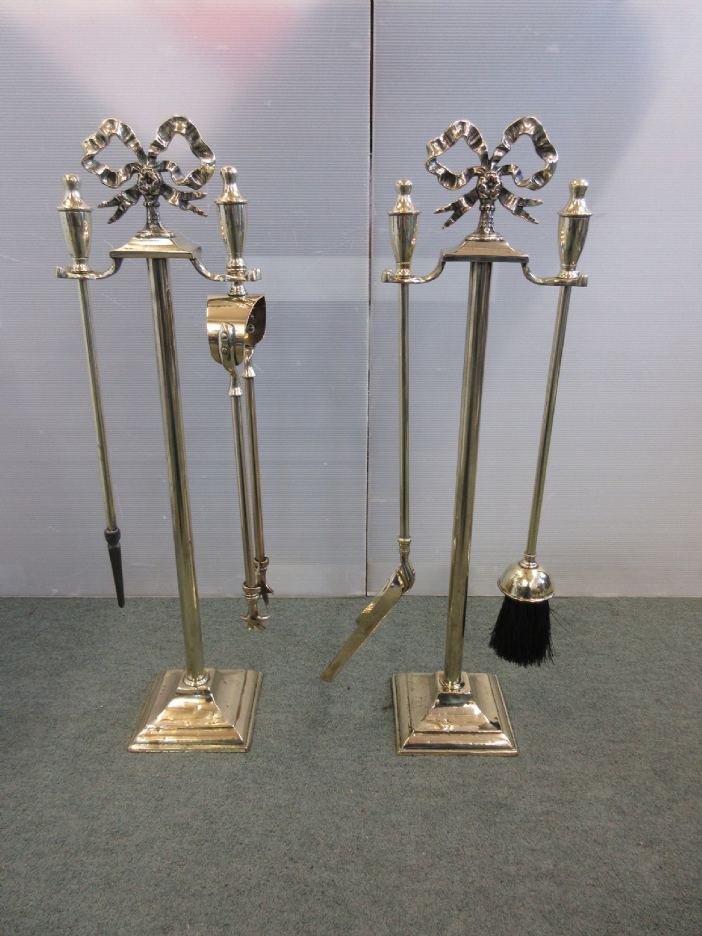 Pair Of Brass Companions 