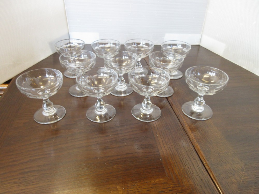 Set of 11 Champagne Saucers 