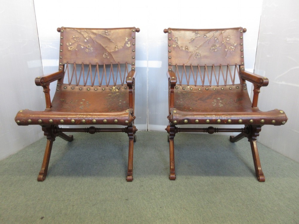 Pair Of arts & Crafts Chairs 