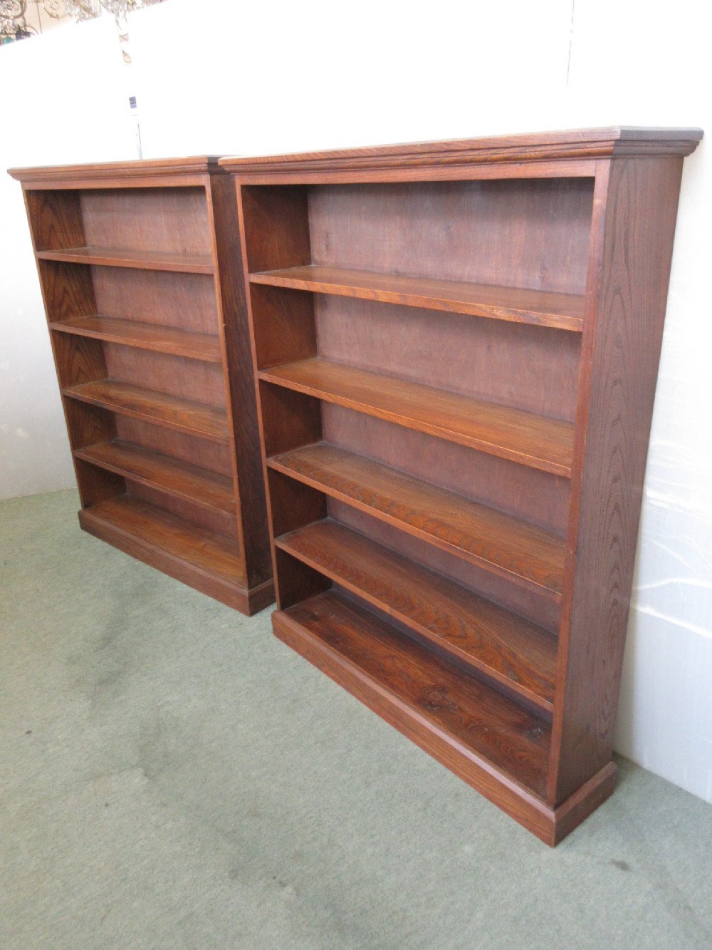 Pair Of Oak Bookshelves 