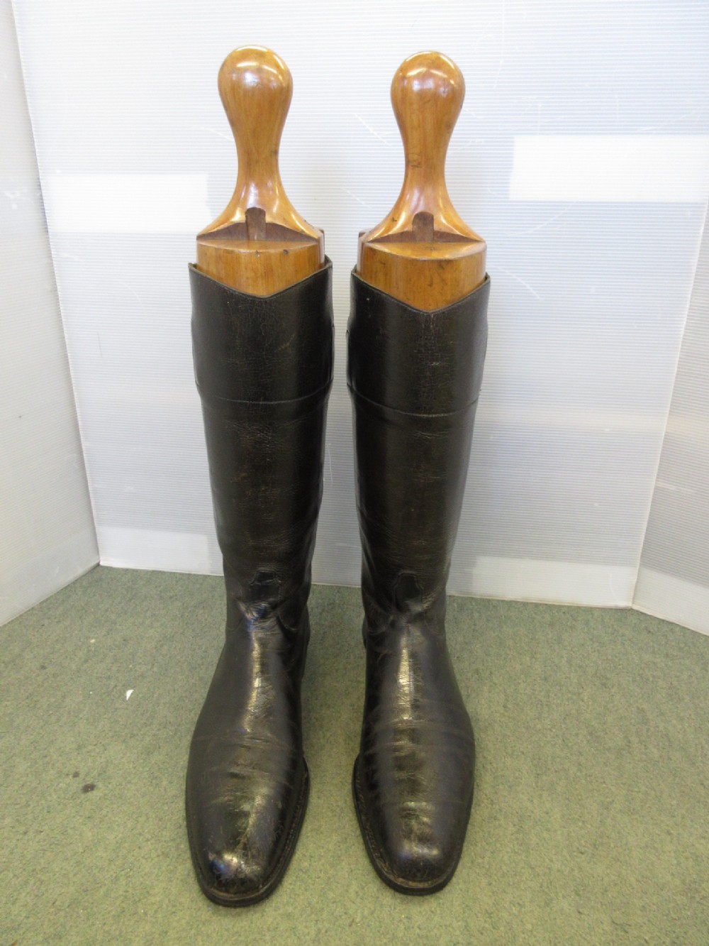 Black Leather Riding Boots