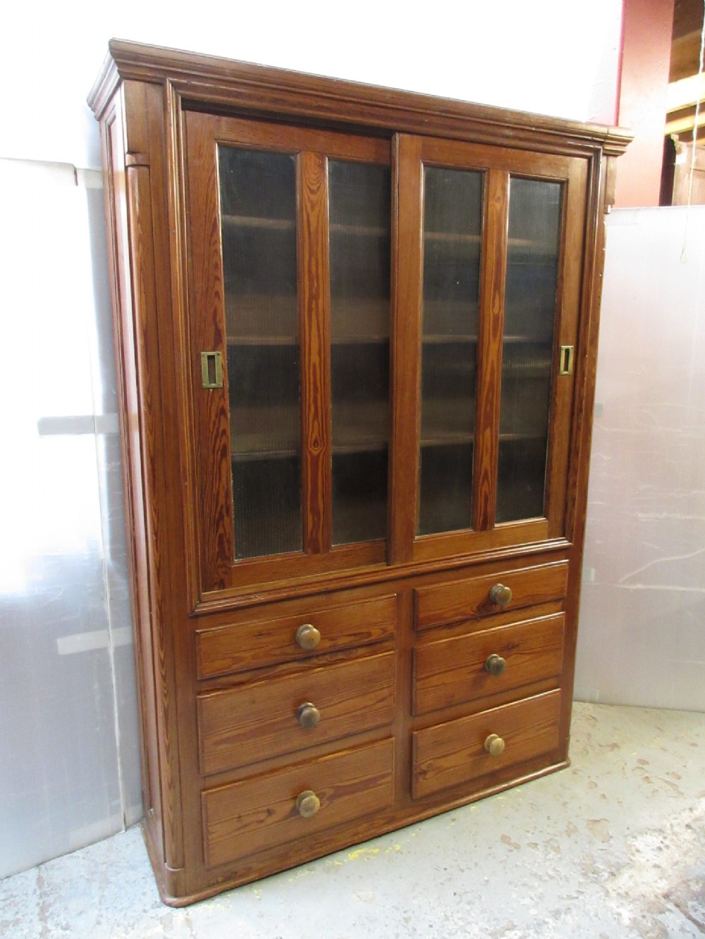 Pitch Pine Kitchen Cupboard