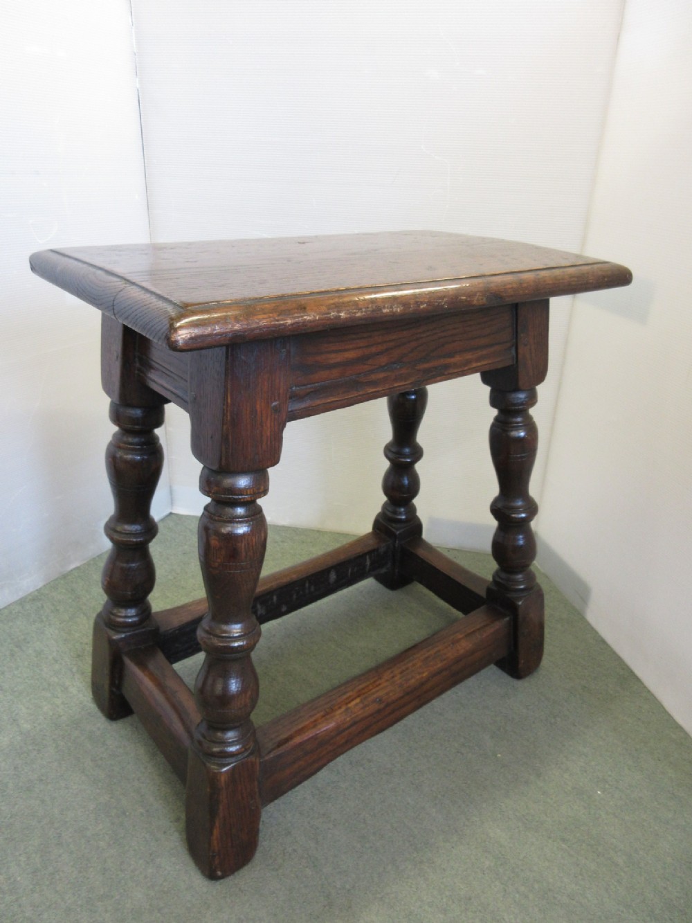 Heavy Oak Joint Stool
