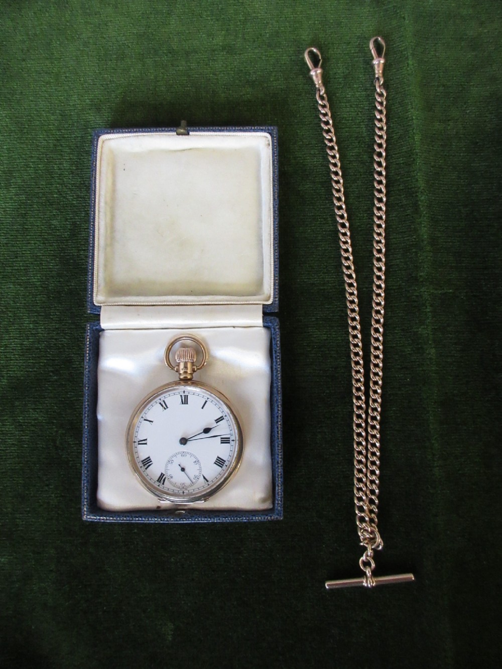9ct Watch & 9ct Double Albert 
