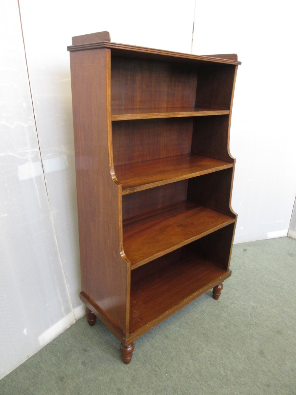 Inlaid  Waterfall Bookshelves 