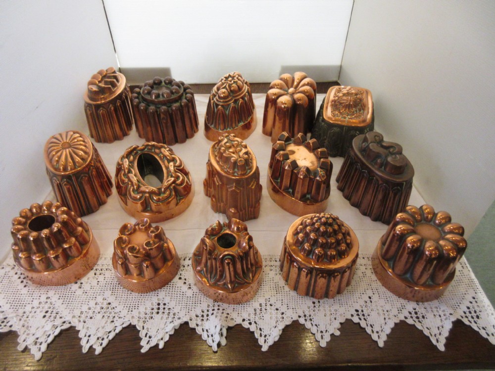 Collection Of 15 Copper Moulds