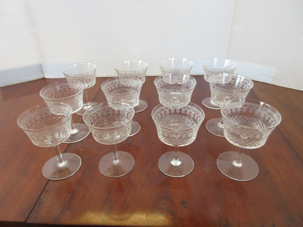 12 Pall Mall Champagne Saucers