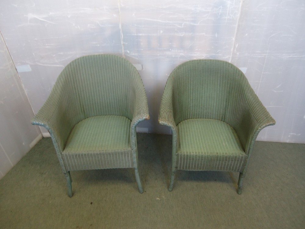 Pair of Wing Lloyd Loom Arm chairs View II
