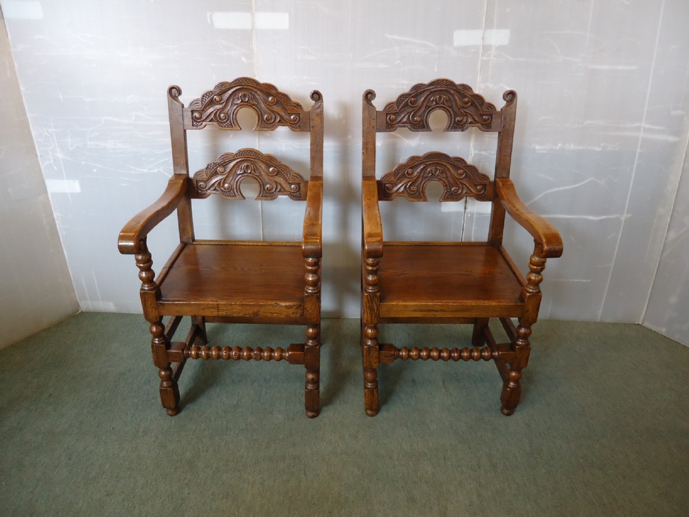 8 Oak Chairs  View V