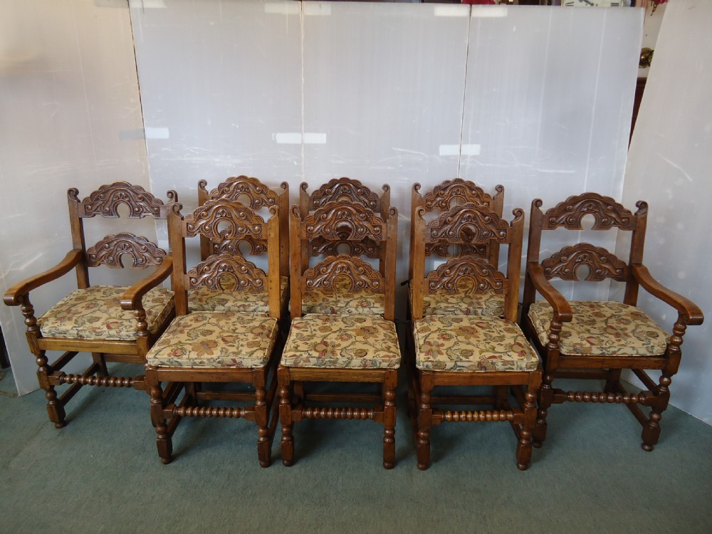 8 Oak Chairs  View IX