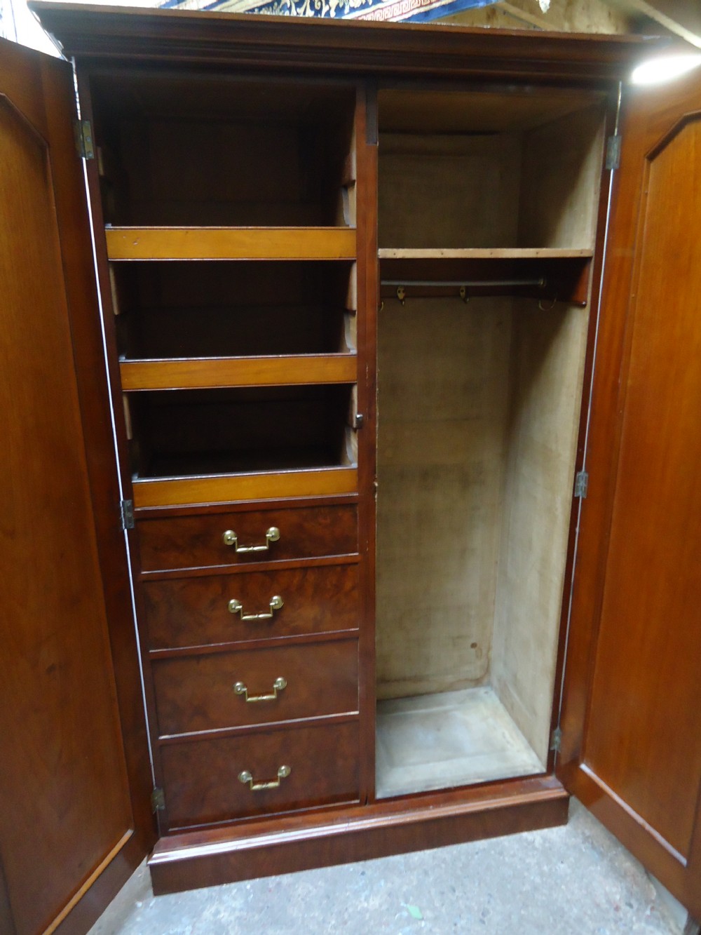 Quality Mahogany Double Robe  View IV
