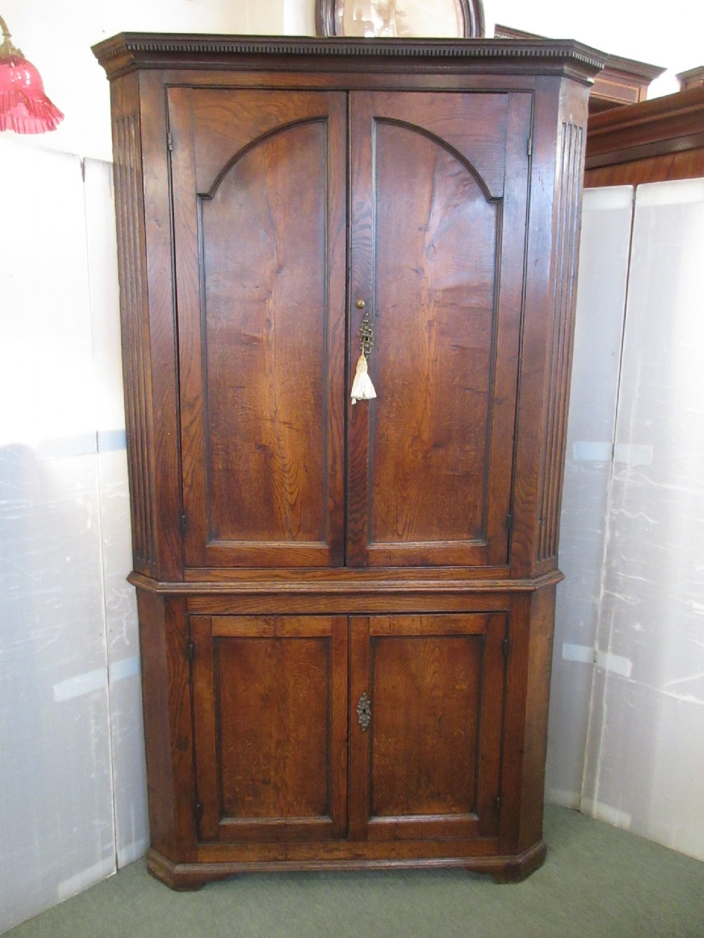 Georgian Oak Corner Cupboard