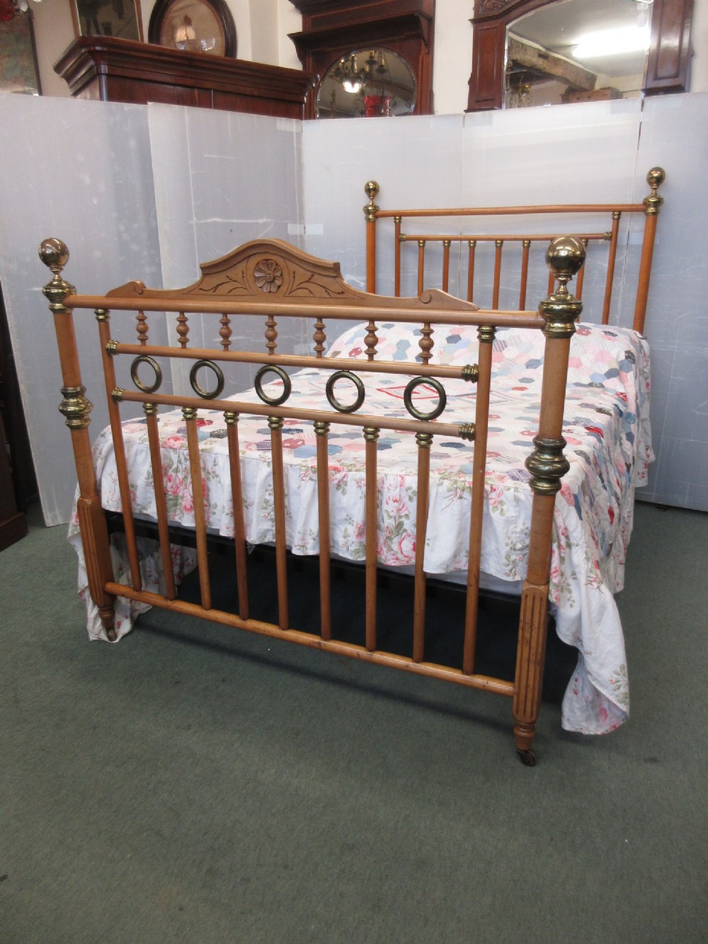 Satinwood Double Bed