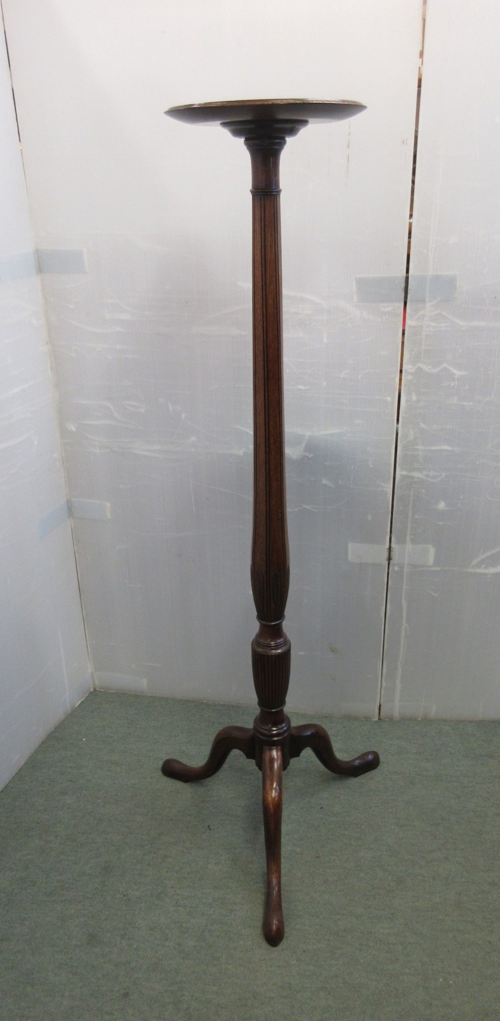 Mahogany Torchere