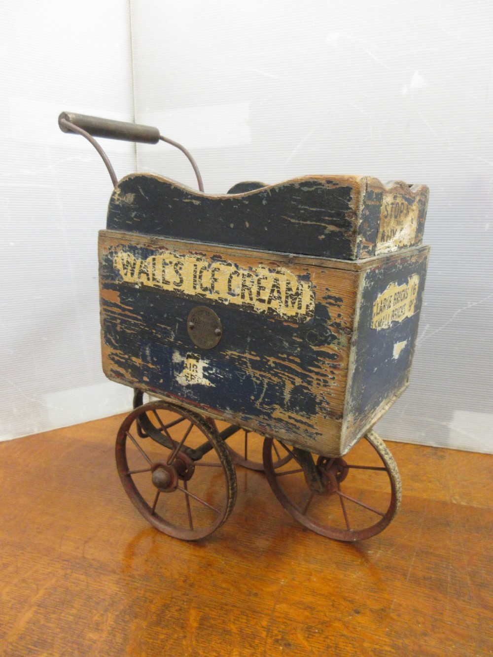 Wall's  Child's Ice Cream Advertising Cart
