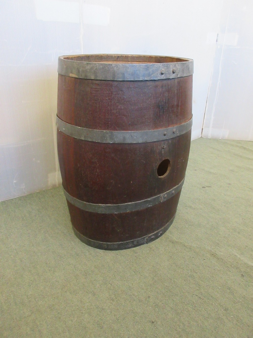 Oak Barrel Stick Stand