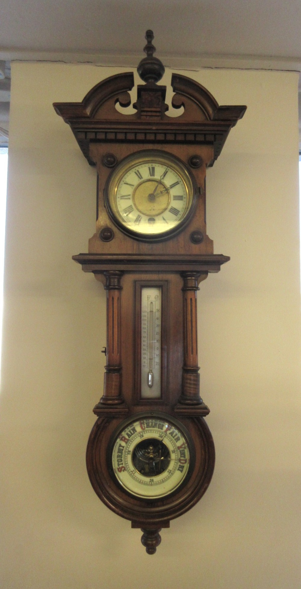 Small Vienna Clock Barometer 