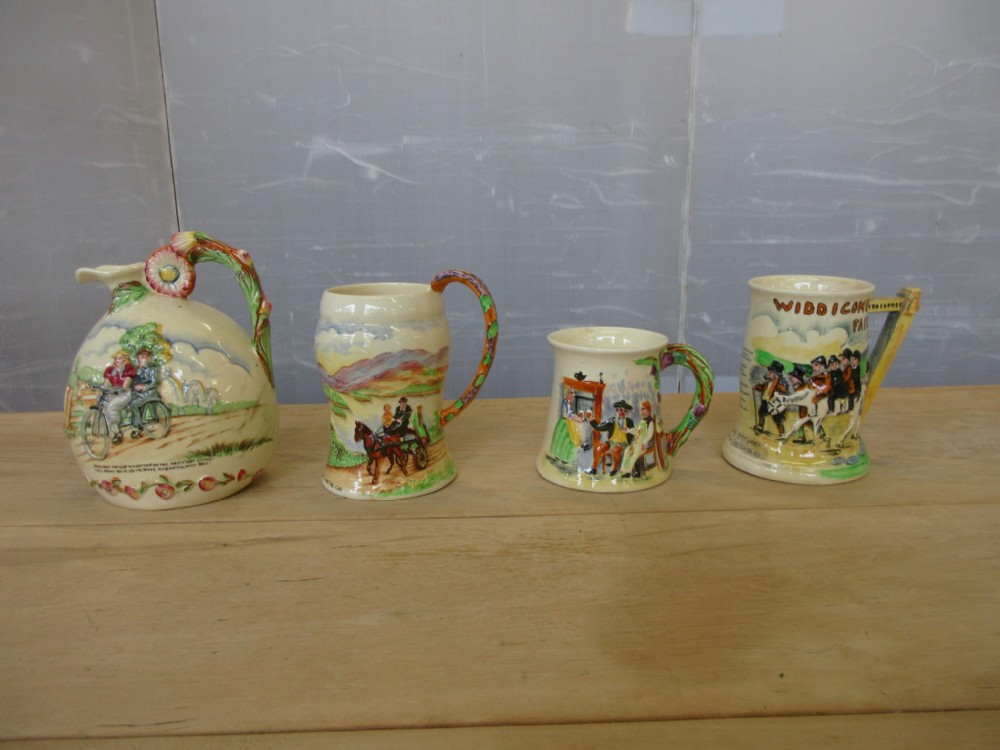 4 Crown Devon Musical Jug & Tankards