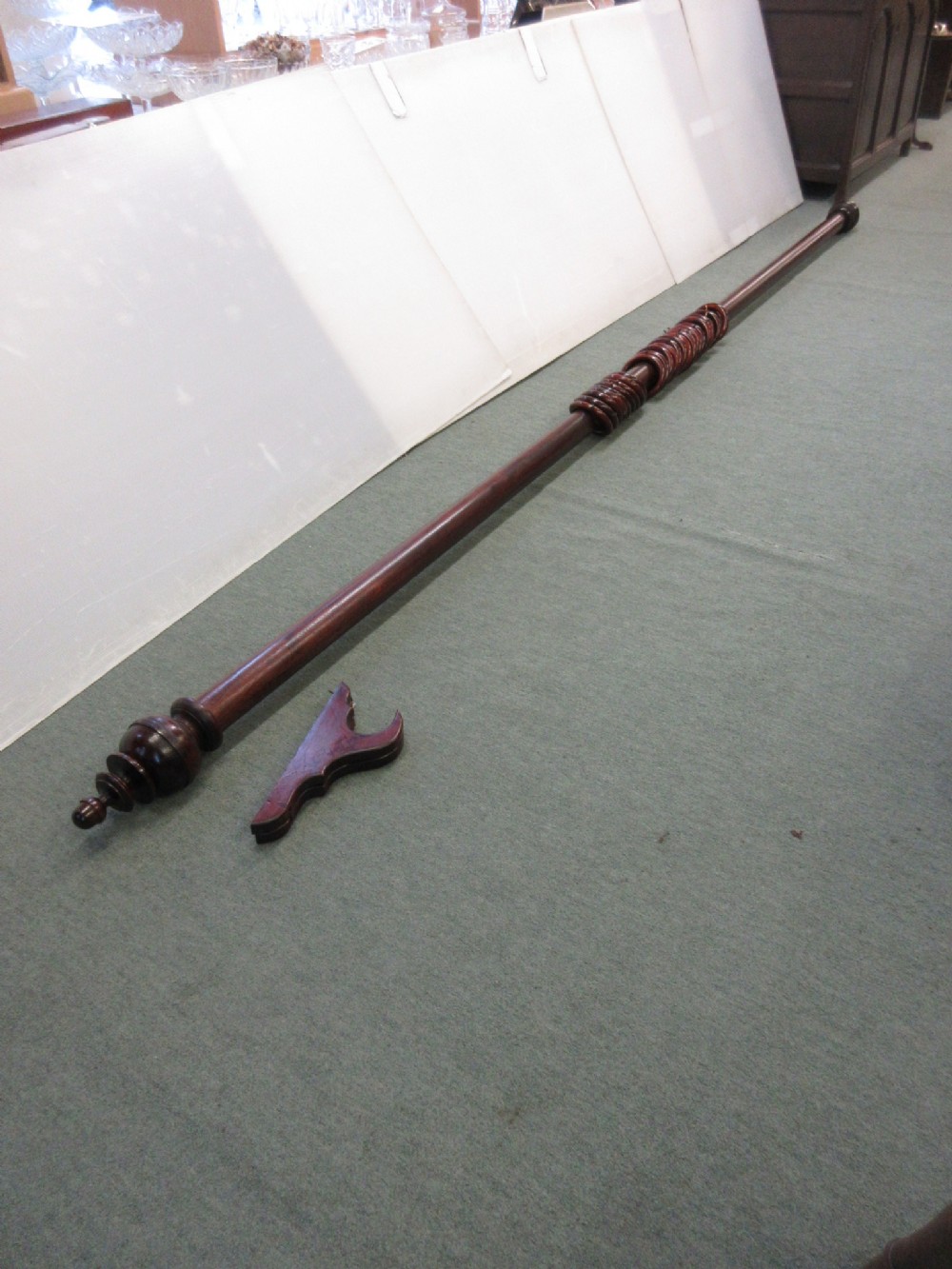 10' Mahogany Curtain Poles