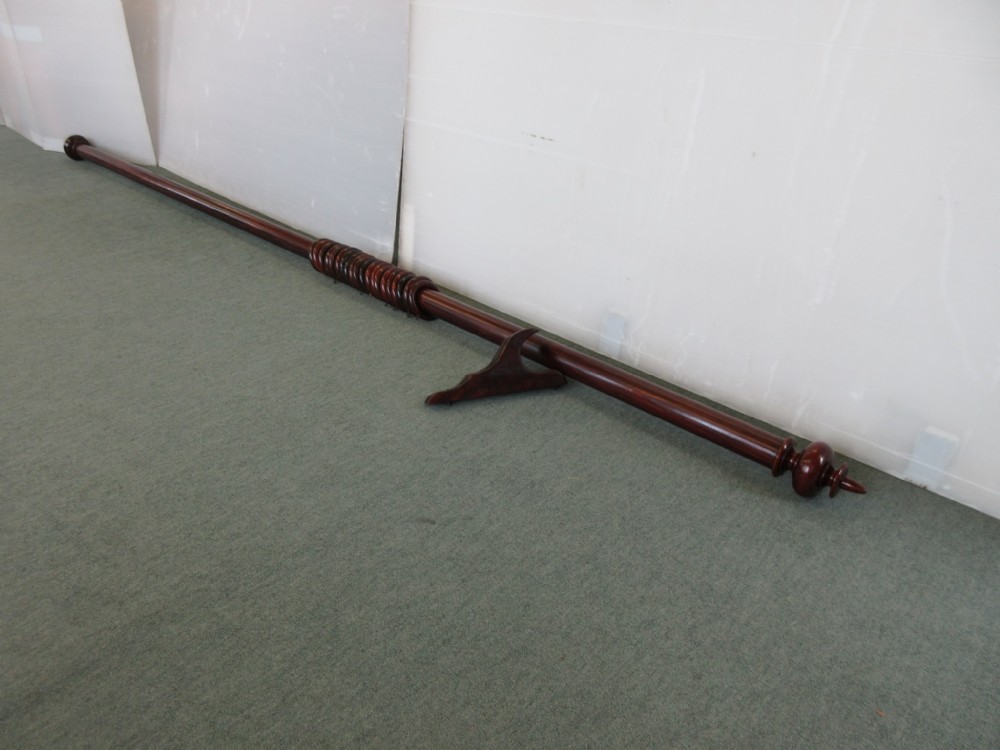 Mahogany Long Curtain Pole