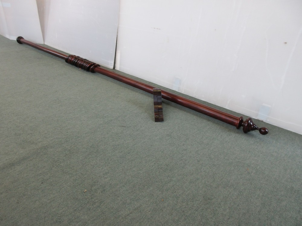 Mahogany Long Curtain pole