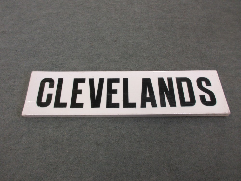 Porcelain Sign