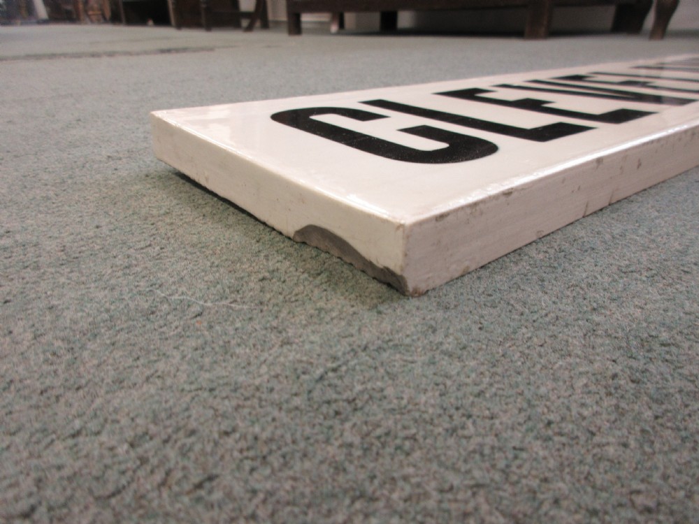 Porcelain Sign View II