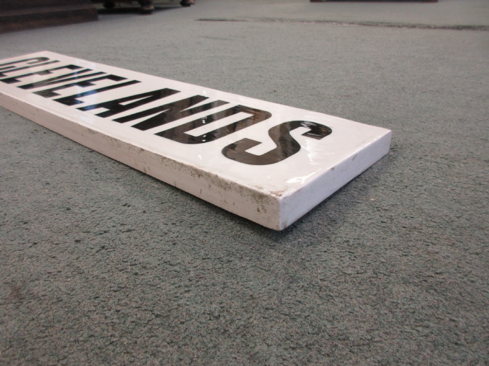 Porcelain Sign View III
