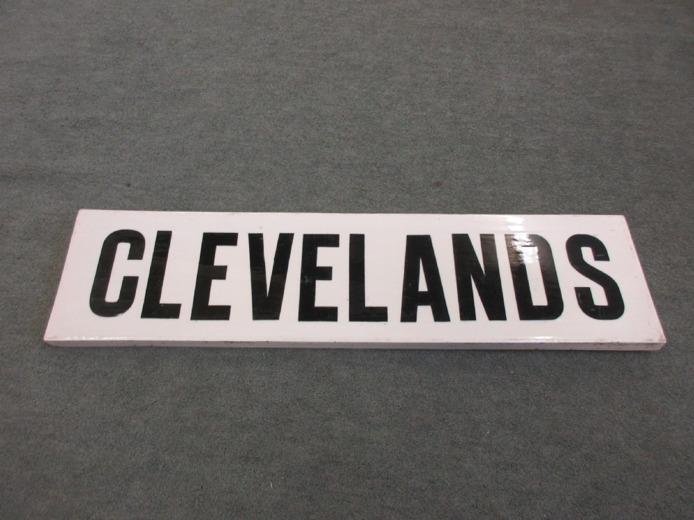 Porcelain Sign View IV