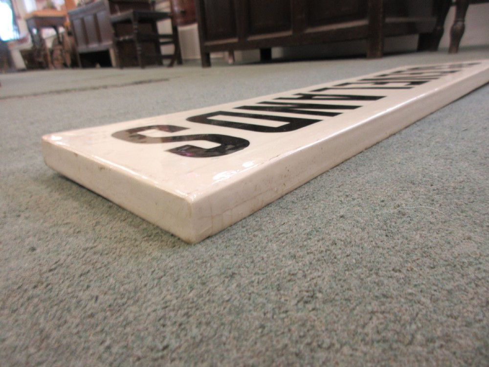 Porcelain Sign View VI