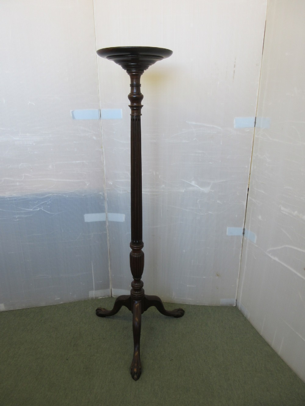 Mahogany Torchere